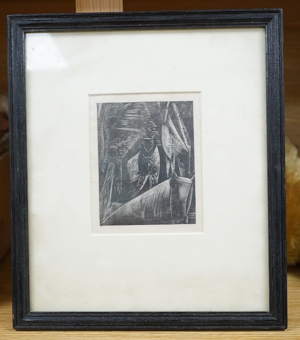 Paul Nash (1889-1946), wood engraving, 'Animal' Genesis Series (1924), 11.5 x 9cm. Condition - good